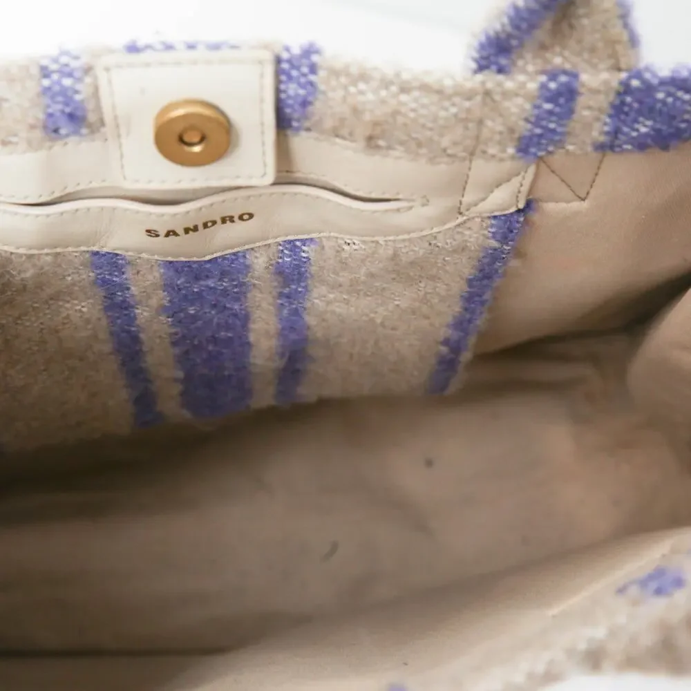 Sandro Striped Kasbah Bag